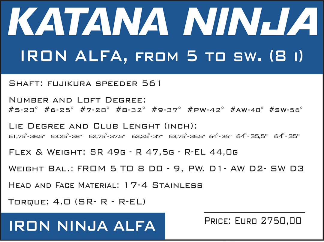 katana ninja iron alfa 2019
