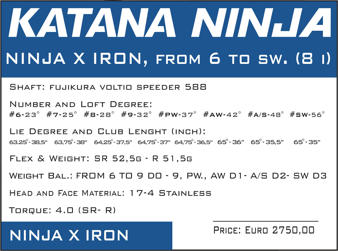 katana ninja x iron 2019